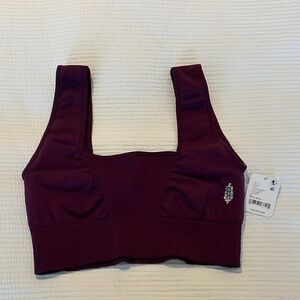 Free People Movement Good Karma Square Neck Sports Bra M-L